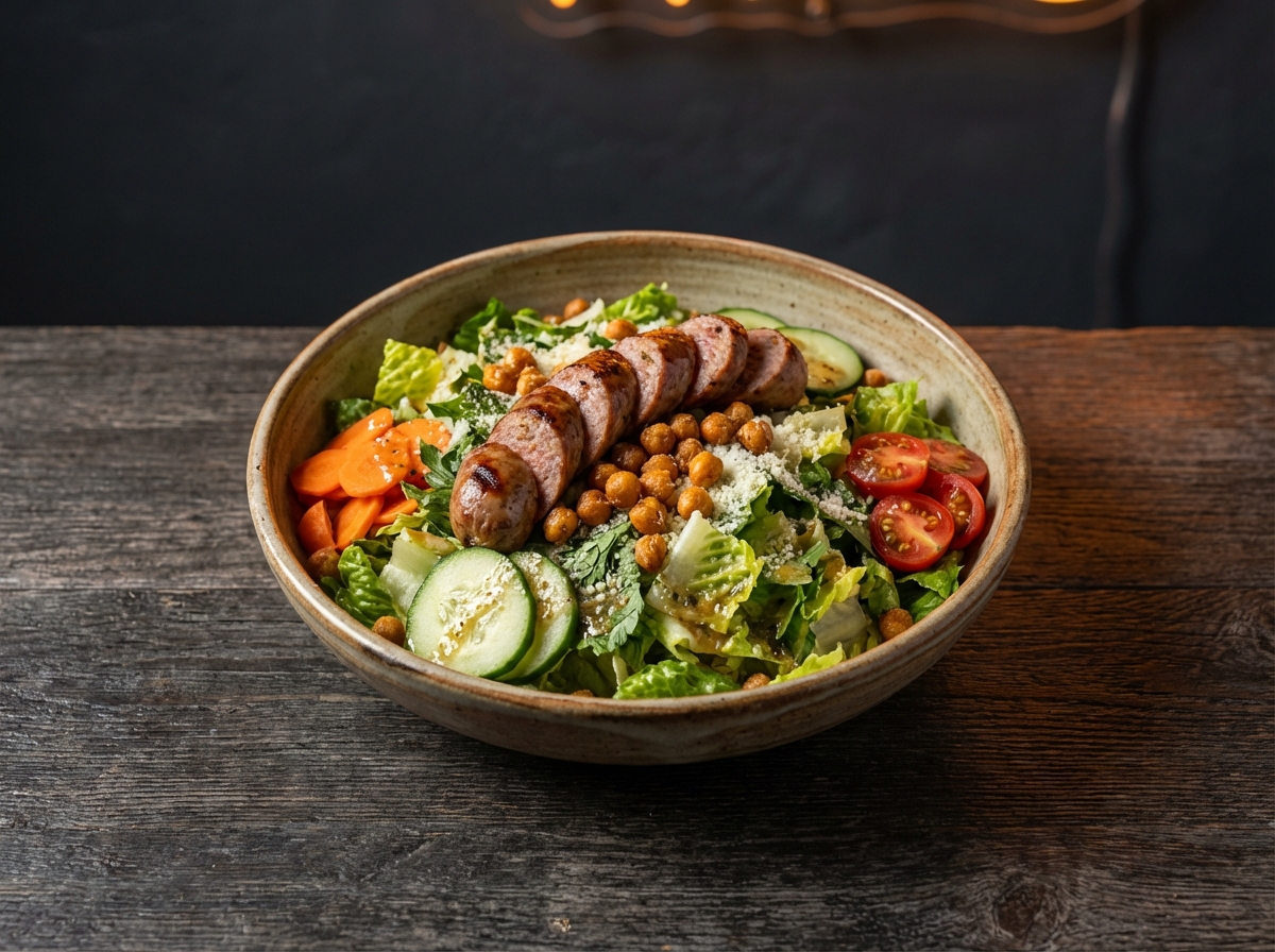 Chopped Sausage House Salad